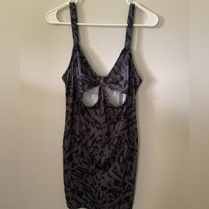 Summer black cut out causal dress